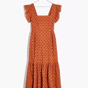 Madewell Ruffle Strap Dress NWT